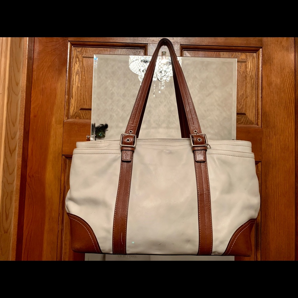 Coach Leather Tote/Diaper Bag